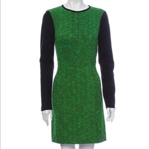 TIBI Colorblock Pattern Mini Dress